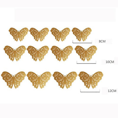 Hollow Wall Stickers Butterfly Fridge For Home Decoration
