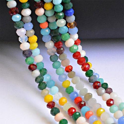 3*4mm 145pcs Rondelle Austria Faceted Crystal Glass Beads