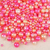 Mix Rainbow Color Round 4/6/8/10mm ABS Lmitation Pearl Beads