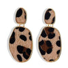 Women Simple Gold Silver Black Earring