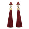 Women Simple Gold Silver Black Earring