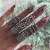 FAMSHIN 15Pcs/ Fashion Vintage Ring Set