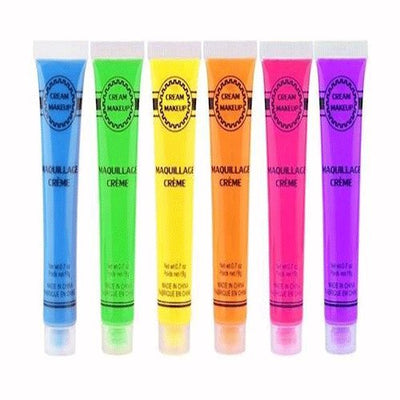 6Pcs 6 Colors UV Blacklight Reactive Face & Body Glow Paint Art