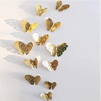 Hollow Wall Stickers Butterfly Fridge For Home Decoration