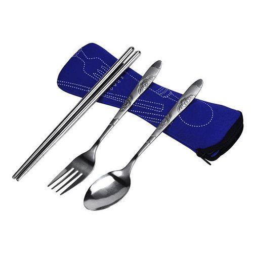 Tableware Travel Camping Bag Cutlery Set