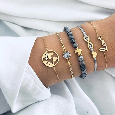 DIEZI Bohemian Turtle Charm Bracelets