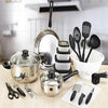 Cookware Sets Bowl Pot Pan Spoon Kitchen Cooking