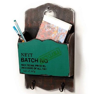 Wooden Mail Letter Storage Holder