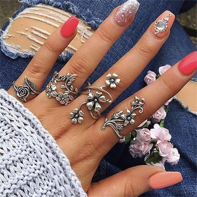 FAMSHIN 15Pcs/ Fashion Vintage Ring Set