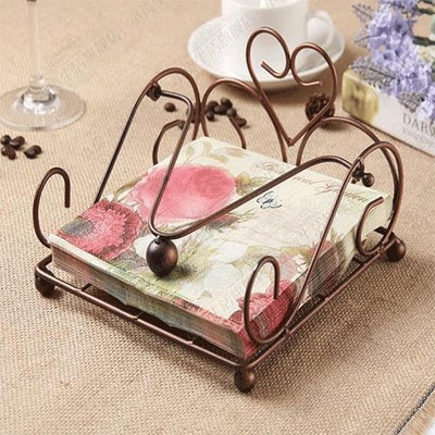 European-Style Lron Paper Towel Rack Dining Room Storage