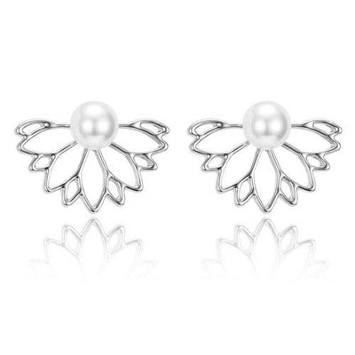Women Simple Gold Silver Black Earring