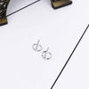 Women Simple Gold Silver Black Earring