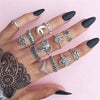 FAMSHIN 15Pcs/ Fashion Vintage Ring Set