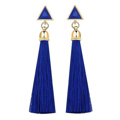 Women Simple Gold Silver Black Earring