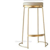 Iron Fashion Coffee Chair Gold High Stool