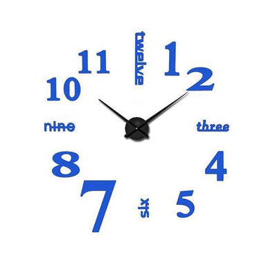 Wall Clock 3d DIY Acrylic EVA Silent Quartz