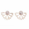 Women Simple Gold Silver Black Earring