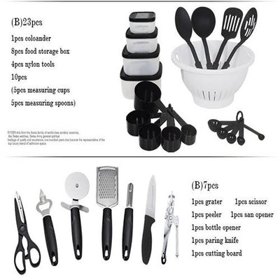 Cookware Sets Bowl Pot Pan Spoon Kitchen Cooking