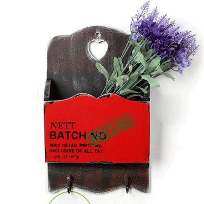Wooden Mail Letter Storage Holder