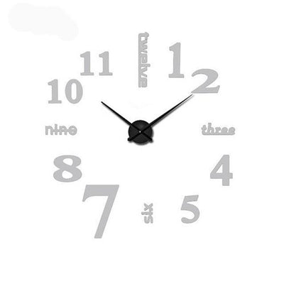 Wall Clock 3d DIY Acrylic EVA Silent Quartz