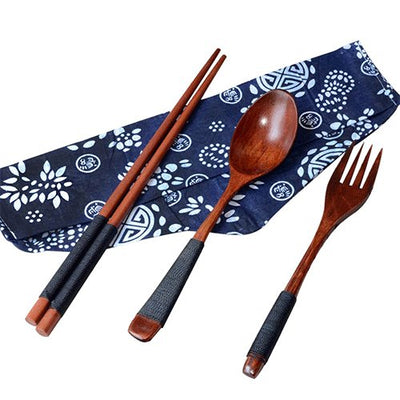 Chopsticks Environmentally Portable Wooden Cutlery Sets