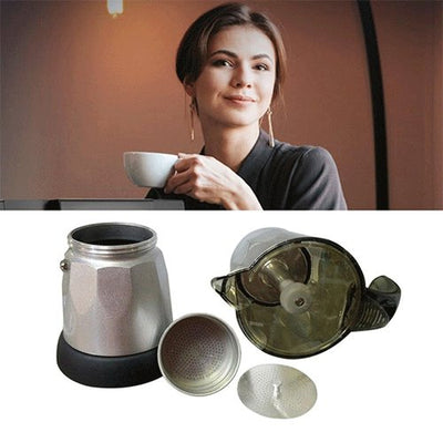 3 to 6 Cup Electric Moka Coffee Pot