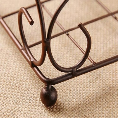 European-Style Lron Paper Towel Rack Dining Room Storage