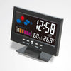 Electronic Digital LCD Desk Clock Temperature Humidity Monitor