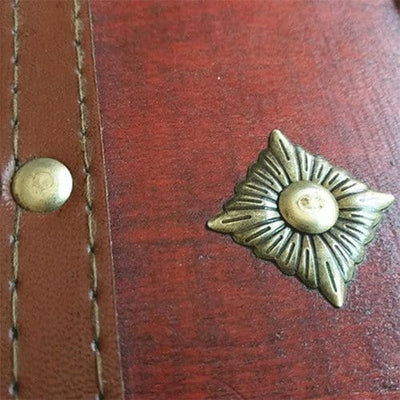 Vintage Metal Lock Jewelry Storage Box