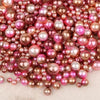 Mix Rainbow Color Round 4/6/8/10mm ABS Lmitation Pearl Beads
