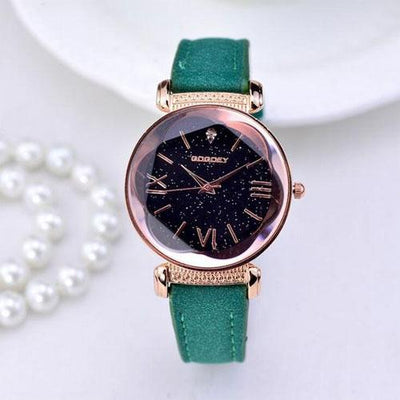 New Fashion Rose Gold Leather Watches