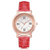 Ladies Rhinestone Leather Bracelet Wristwatch