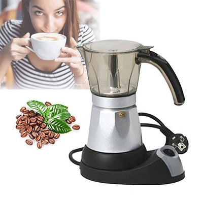3 to 6 Cup Electric Moka Coffee Pot