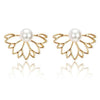 Women Simple Gold Silver Black Earring