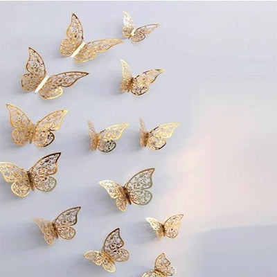 Hollow Wall Stickers Butterfly Fridge For Home Decoration