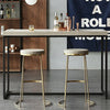 Iron Fashion Coffee Chair Gold High Stool