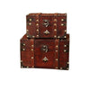 Vintage Metal Lock Jewelry Storage Box