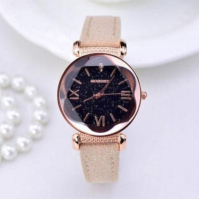 New Fashion Rose Gold Leather Watches