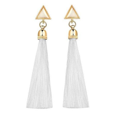 Women Simple Gold Silver Black Earring