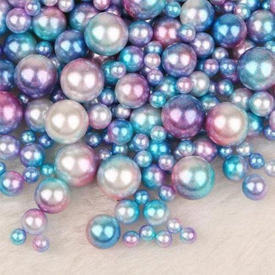 Mix Rainbow Color Round 4/6/8/10mm ABS Lmitation Pearl Beads