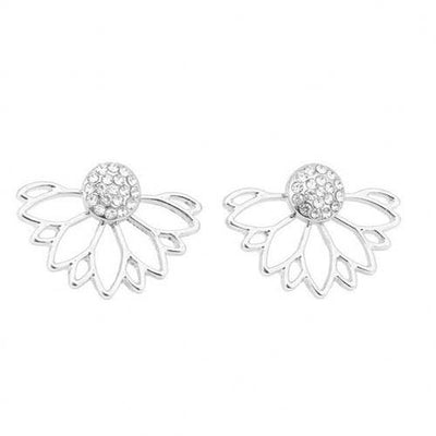 Women Simple Gold Silver Black Earring