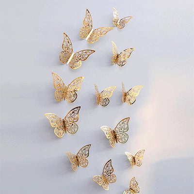 Hollow Wall Stickers Butterfly Fridge For Home Decoration
