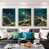 Abstract Paint Deer Moon Posters And Prints Wall Art