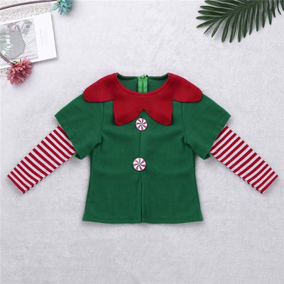 Green Elf Christmas Costume For Xmas Party Dress