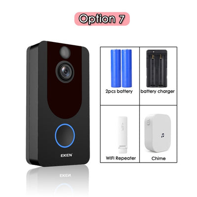 Smart WiFi Video Doorbell Camera (HD 1080P)