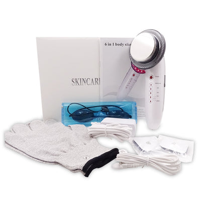6 In 1 Ultrasonic Cavitation Galvanic Body Slimming Massager