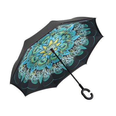 Self Standing Inside Out Rain Protection Umbrella Windproof