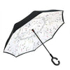 Self Standing Inside Out Rain Protection Umbrella Windproof
