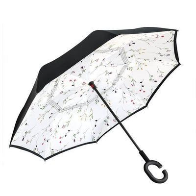 Self Standing Inside Out Rain Protection Umbrella Windproof