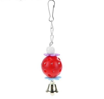 Bell Cage Toys for Parrots Bird Squirrel Funny Chain Swing Toy Pet Bird
